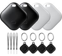 OYLCDI Air Tag, traceur Bluetooth pour enfants, compatible avec Apple Where Is? Air Tags, traceur intelligent iOS uniquement, étanche, IP67, batterie remplaçable pour clés, bagages et valises.
