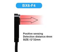 OYmFUIEeK Capteur de proximité inductif à 3 Fils CC, 3 mm, 4 mm, Non encastré, série TL-W3, Petit Interrupteur carré de détection de métaux.(BX6-F4,NPN NC)