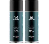 OYO - Spray Peinture Acrylique Noir Mat 400 ml pour projets de bricolage - Bombe aérosol à usage multiple (1, RAL 9005) - On Your Own (Lot de 2)