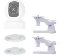 OYOCAM Lot de 2 supports muraux réglables avec rotation à 180 degrés Compatible avec TP-Link Tapo C210 C200 Kasa Indoor Pan EC70 KC410S Facile à installer Plastique pour plafond