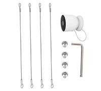 OYOCAM Lot de 4 chaînes de sécurité antivol anti-chute compatibles avec Google Nest Cam Outdoor (batterie), lot de 4 (caméra non incluse)