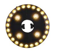 OYOCO - Lumière blanche chaude pour parasol de terrasse, 3 modes de luminosité, 28 lumières LED à 200 lumens, fonctionne avec 4 piles AA, pour parasol, tentes de camping