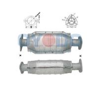 OYODO Catalyseur Pot catalytique 10N0046-OYO pour HONDA CIVIC VI Hatchback 430mm