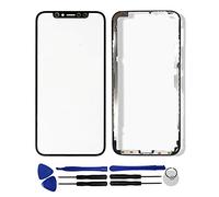 OYOG Ecran pour iphone X Vitre Extérieur sur châssis (sans LCD et Le connecteur Tactile) Remplacement Noir