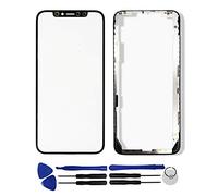 OYOG Ecran pour iPhone XS Max Vitre Extérieur sur châssis (sans LCD et Le connecteur Tactile) Remplacement Noir