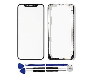 OYOG Ecran pour iPhone XS Max Vitre Extérieur sur châssis (sans LCD et Le connecteur Tactile) Remplacement Noir