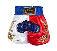 Oyolan Enfant Garçon Short Muay Thai Boxe MMA Kick Boxing Arts Martiaux Pantalon Court Entraînement 5-16 Ans