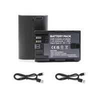 Oyomba LP-E6NH Batterie pour appareil photo avec interface de charge directe de type C compatible avec les appareils photo Canon EOS R R5 R6 EOS 90D 60D 70D 80D EOS 5D II 5D III 5D IV 5Ds, EOS 6D 6D