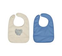 OYOY Bavoirs Erik Elefant 2 pièces Beige-bleu