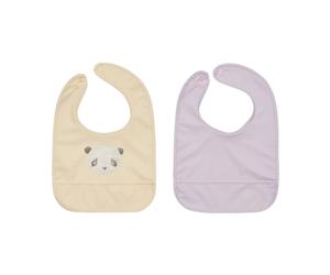 OYOY Bavoirs Lun Lun Panda 2 pièces Vanilla-lavender