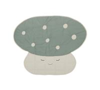 OYOY Couverture matelassée Mushroom Bleu pâle