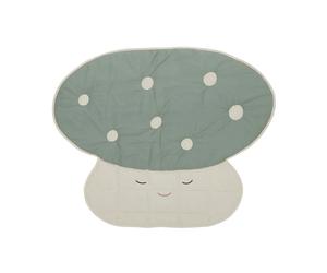 OYOY Couverture matelassée Mushroom Bleu pâle