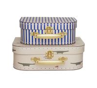 OYOY Ensemble valises Mini crocodile & stripes Beige