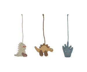 OYOY Jouets pour tapis d'éveil Dino Beige-safran-bleu aqua
