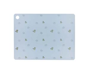 OYOY Le plateau de table Theo Dino mesure 34x45 cm Bleu pâle