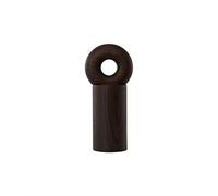 OYOY Living Hoop Mill Grinder Dark Moulin à poivre en bois marron avec broyeur en céramique 16,5 x 5,5 cm