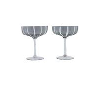 OYOY LIVING - Mizu Coupe Glass - Pack of 2 - Grey (L300549)