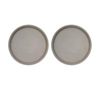 OYOY Pack de 2 assiettes Yuka Ø27 cm Stone (gris)
