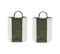 OYOY Panier de rangement Kara small 22xØ18 cm 2 pièces Dark Green