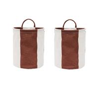 OYOY Panier de rangement Kara small 22xØ18 cm 2 pièces Nutmeg