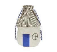 OYOY Panier de rangement Koya Large Bleu Optique