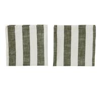 OYOY Serviette Striped 45x45 cm Lot de 2 Olive