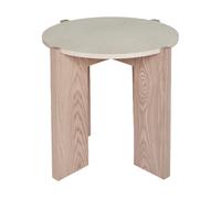 OYOY Table basse Lune en marbre Ø50 cm Nature-white