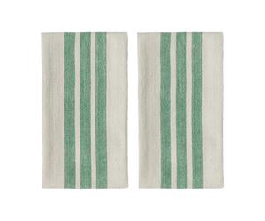 OYOY Torchon de cuisine Linu. lot de 2 Green