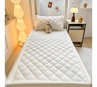 oyptmsh Matelas de Sol Compact et Pliable, pour Dortoir et Camping - Coussinet de Sommeil Doux et Épais avec Rembourrage Confortable et Design (White,120x200cm)