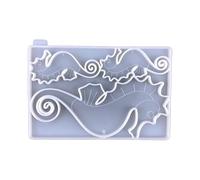Oyrcvweuy Moule en silicone hippocampe pour fondant en forme d'hippocampe - Pour décoration de gâteau - Moule à gelée - Outil de pâtisserie - Moule en silicone pour fondant en résine - Grand moulage