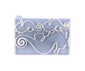 Oyrcvweuy Moule en silicone hippocampe pour fondant en forme d'hippocampe - Pour décoration de gâteau - Moule à gelée - Outil de pâtisserie - Moule en silicone pour fondant en résine - Grand moulage