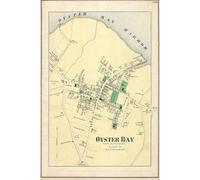 Oyster Bay New York Map Journal: Vintage Map Notebook