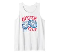 Oyster Club Funny Shucked All Day Seafood Lover Humour Beach Débardeur