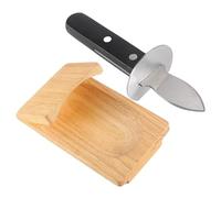 Oyster Shucking Clamp Oyster Opener | Support Huitre | Ouvre Huitres Facile | Couteau À Huîtres Avec Base | Support Huitre Pince À Huîtres En Bois | Outil D'écaillage D'huîtres Ergonomique