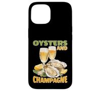 Oysters and Champagne Fruits de mer gastronomiques Coque pour iPhone 15
