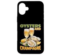 Oysters and Champagne Fruits de mer gastronomiques Coque pour iPhone 16 Plus
