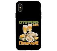Oysters and Champagne Fruits de mer gastronomiques Coque pour iPhone X/XS