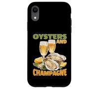 Oysters and Champagne Fruits de mer gastronomiques Coque pour iPhone XR