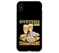Oysters and Champagne Fruits de mer gastronomiques Coque pour iPhone XS Max