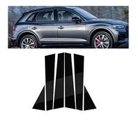 OYTHO Garnitures de Pilier fenêtre de Voiture,pour Audi Q5 2011 2012 2013 2014 2015 2016 2017 6 pièces de Pilier de fenêtre de Porte de Voiture Garniture Couvre Autocollant Noir Brillant