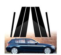 OYTHO Garnitures de Pilier fenêtre de Voiture,pour BMW série 1 F20 2012 2013 2014 2015 2016-2019 6 pièces de Pilier de fenêtre de Voiture Garnitures de Porte Autocollant Noir décalcomanie Couverture