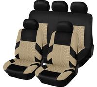 OYTHO Housses de Siège de Voiture pour Toyota Yaris Cross SUV 2021 2022 2023, Couverture Couvre Sieges Impermeable Polycoton Tissu Accessoires Interieur Protecteurs de SièGe Auto,4/Beige