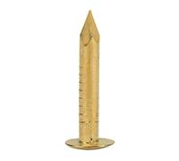 Oytrui 100 Pièces de Clous en Laiton, Attaches Artisanales Vintage à Tête Ronde avec 3 Styles pour Accrocher des Images, Décoration Murale, Accessoires de Maison de Jouets (10 mm de longueur)