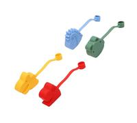 Oytrui 12 Pièces Couvercles de Paille en Silicone, Bouchons de Paille en Silicone de qualité Alimentaire Réutilisables Anti-poussière et Anti-Fuite avec des Formes de Dinosaures de