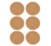 Oytrui Assiette en Bambou pour Maison de Poupée, Modèle D'assiette Miniature en Résine avec Détails de Tissage Réalistes pour Décoration de Cuisine de Maison de Poupée à L'échelle