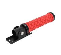 Oytrui Barre D'appui Rabattable, Poignée D'assistance de Porte Robuste pour Personnes âgées avec Mécanisme à Ressort caché, Poignée Texturée Antidérapante pour Cadre de Porte, (Rouge)