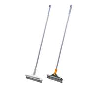 Oytrui Brosse à Récurer pour Sol 3 en 1, Brosse à Récurer pour Coulis à Long Manche Réglable avec Tête Coudée et Tiges en Acier Inoxydable, pour Salle de Bain et Cuisine (jaune-vert)