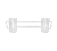 Oytrui Chope à Bière de 430 Ml, Verre à Bière en Acrylique Transparent Transparent avec Conception étanche pour Bar KTV Party