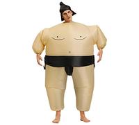 Oytrui Costume Gonflable de Lutteur de Sumo, Tenue de Fête D'Halloween Drôle pour Adultes et Enfants, avec Tissu en Polyester Imperméable, Facile à Gonfler et à Dégonfler, pour les (Comme indiqué)