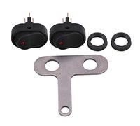 Oytrui Interrupteur de Phare de Moto 12V, Commande Marche/arrêt avec Lampe Indicateur, Taille Compacte, étanche pour la Plupart des Motos et Scooters (B)